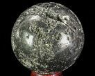 Polished Pyrite Sphere - Peru #65116-1